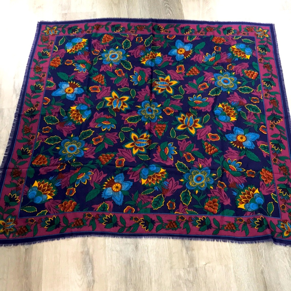 Beautiful Large Fringe Scarf From Italy